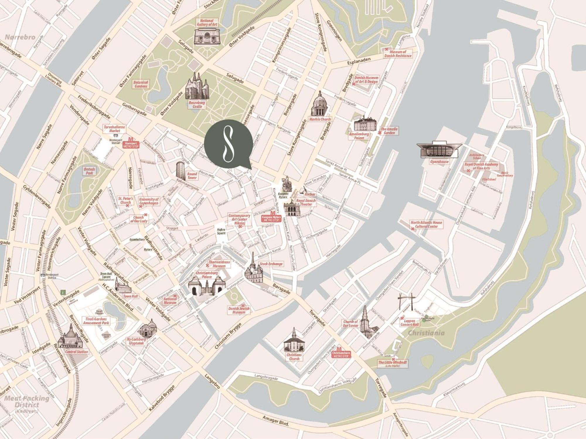 Sanders City - Spacious Studio Apartment コペンハーゲン エクステリア 写真